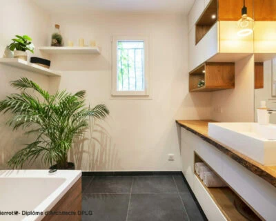 Changement d’ambiance pour une salle de bain