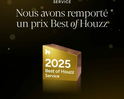 Je reçois un prix par le site Houzz