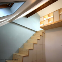 meuble sous escalier sur mesure et mezzanine chambre d'enfant Maud Pierrot Architecte intérieur meuble sous escalier sur mesure et mezzanine chambre d'enfant Maud Pierrot Architecte intérieur