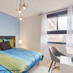 Aménagement et décoration d'un appartement pour de la colocation meublée - chambre 1 Aménagement et décoration d'un appartement pour de la colocation meublée - chambre 1