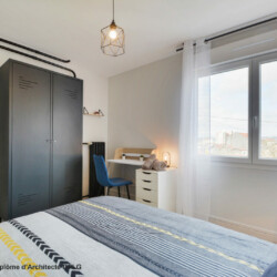 Aménagement et décoration d'un appartement pour de la colocation meublée - chambre 2 bis Aménagement et décoration d'un appartement pour de la colocation meublée - chambre 2 bis