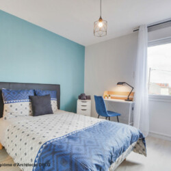 Aménagement et décoration d'un appartement pour de la colocation meublée - chambre 3 Aménagement et décoration d'un appartement pour de la colocation meublée - chambre 3