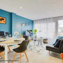 Aménagement et décoration d'un appartement pour de la colocation meublée - salle à manger Aménagement et décoration d'un appartement pour de la colocation meublée - salle à manger