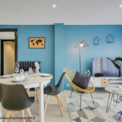 Aménagement et décoration d'un appartement pour de la colocation meublée - salon Aménagement et décoration d'un appartement pour de la colocation meublée - salon