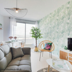 Aménagement et décoration d'un appartement pour de la location meublé longue durée salon Aménagement et décoration d'un appartement pour de la location meublé longue durée salon