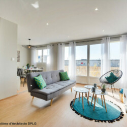 Aménagement et décoration d'un appartement pour de la colocation meublé salon et salle à manger 2 Aménagement et décoration d'un appartement pour de la colocation meublé salon et salle à manger 2