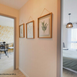 Aménagement et décoration d'un appartement detail du couloir Aménagement et décoration d'un appartement detail du couloir