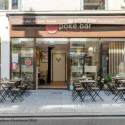 restaurent poke bar facade restaurent poke bar facade