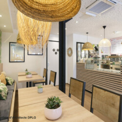 restaurent poke bar salle vers comptoir restaurent poke bar salle vers comptoir