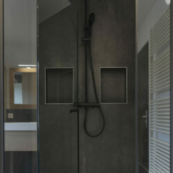 douche avec niches et banc en carrelage douche avec niches et banc en carrelage